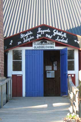 entrance to the glassworks